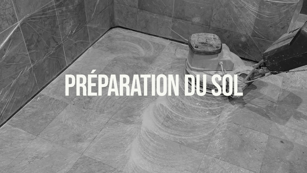 BÉTON > Ponçage et cristallisation de béton poli
