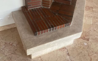 Rénovation de cheminée en marbre