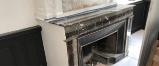 Rénovation de cheminée en marbre