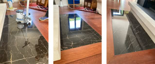 Rénovation de cheminée en marbre