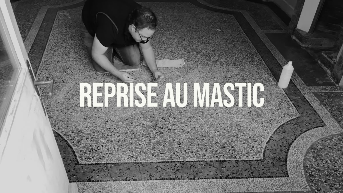 MOSAÏQUE DE MARBRE > Ponçage et cristallisation de marbre