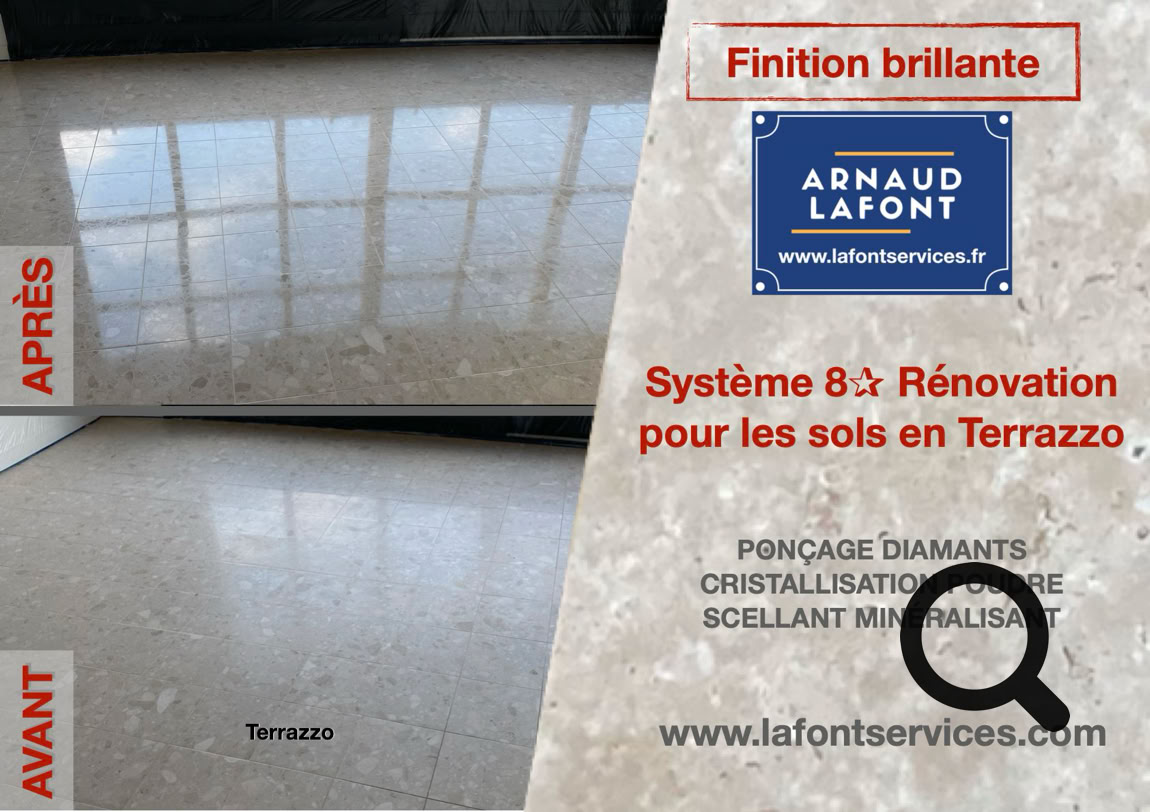 GRANITO > Rénovation, ponçage et cristallisation de granito
