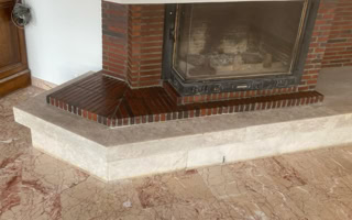Rénovation de cheminée en marbre