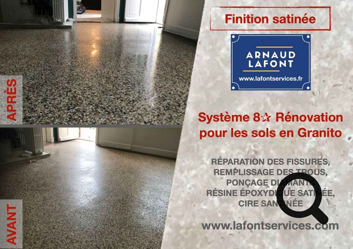 GRANITO > Rénovation, ponçage et cristallisation de granito