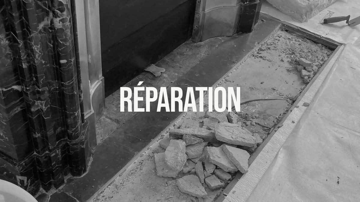 Rénovation de cheminée en marbre