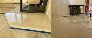Rénovation de cheminée en marbre