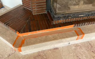 Rénovation de cheminée en marbre
